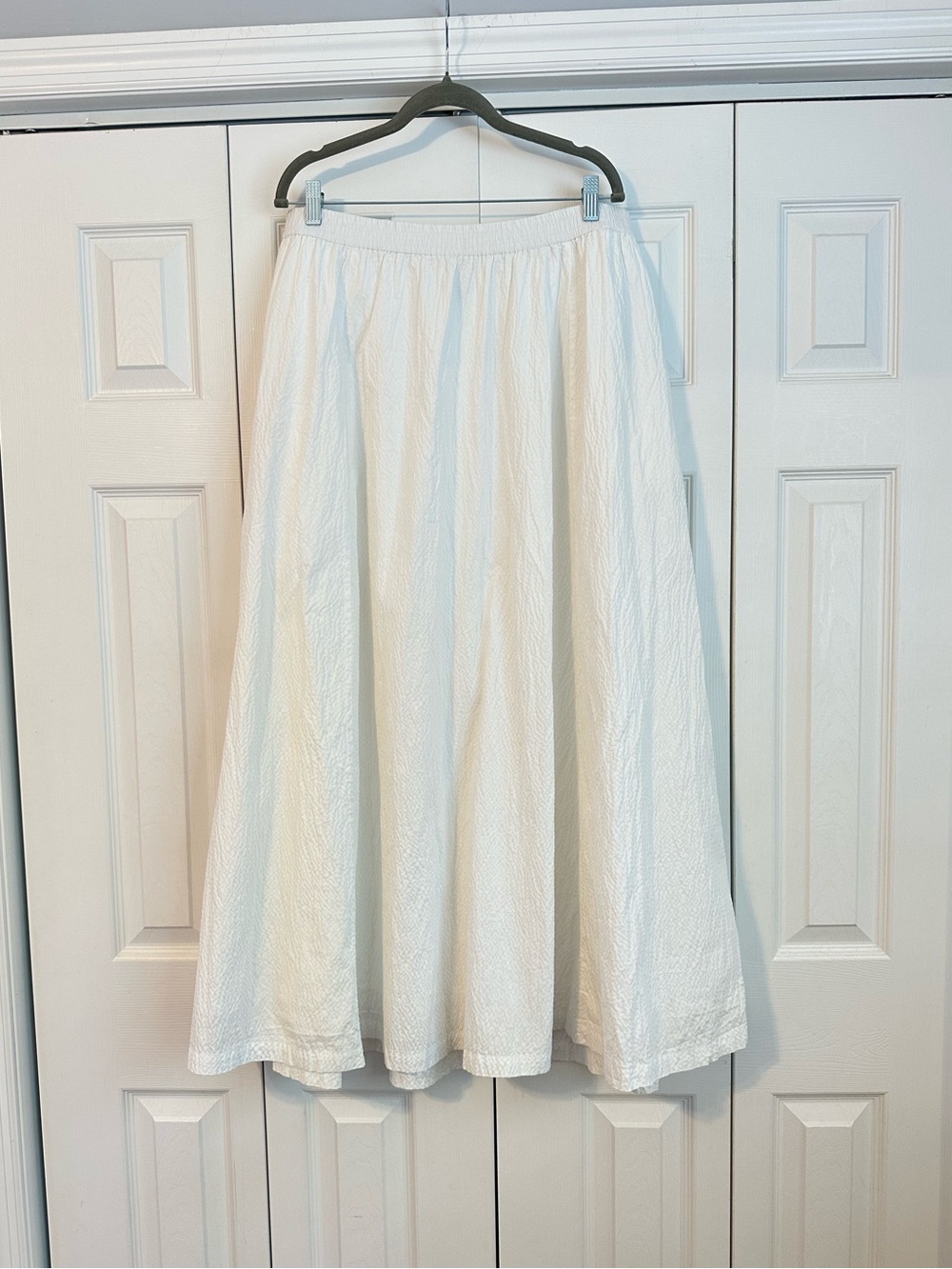 NWT A New Day White Women's Midi Skirt - Classic A-Line, XL